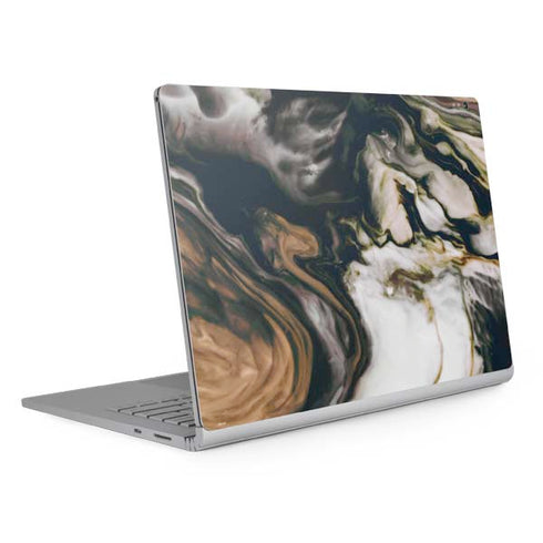 Copper and Black Marble Ink Surface Book 2 13.5in Skin